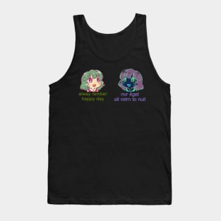 double pack of alway rember happy day yuuka kazami and dark version Tank Top